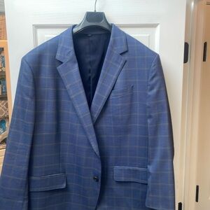 Bonobos Blue Plaid Suit 52s